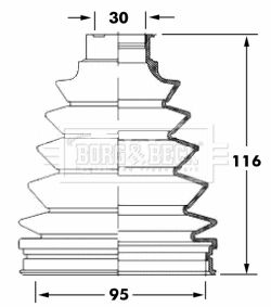 BORG & BECK Paljekumi, vetoakseli BCB6051